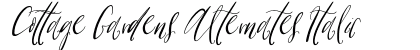 Cottage Gardens Alternates Italic font free download