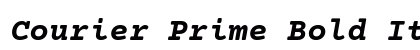 Courier Prime Bold Italic Preview