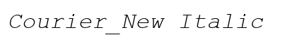 Courier_New Italic Preview