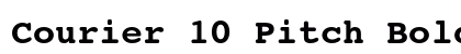 Courier 10 Pitch Bold Preview