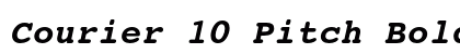 Courier 10 Pitch Bold Italic font free download