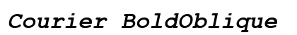 Courier BoldOblique Preview