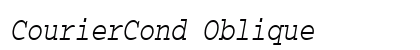 CourierCond Oblique font free download