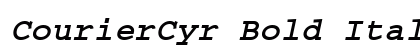 CourierCyr Bold Italic Font Preview