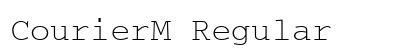 CourierM Regular Preview