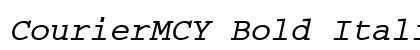 CourierMCY Bold Italic font free download