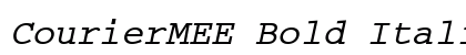 CourierMEE Bold Italic font free download