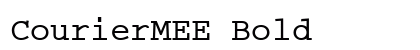 CourierMEE Bold font free download