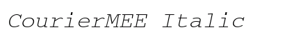 CourierMEE Italic Preview