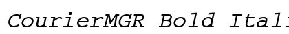 CourierMGR Bold Italic preview CourierMGR Bold Italic preview