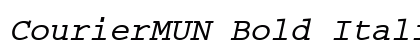 CourierMUN Bold Italic preview CourierMUN Bold Italic preview