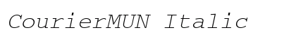 CourierMUN Italic Preview