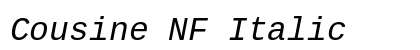 Cousine NF Italic Preview