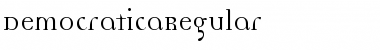 DemocraticaRegular Regular Font