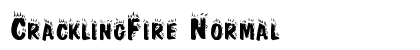 CracklingFire Normal font free download