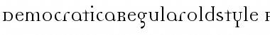 DemocraticaRegularOldstyle Regular Font