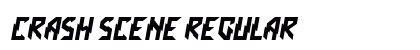 Crash Scene Regular font free download