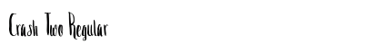 Crash Two Regular Font Preview