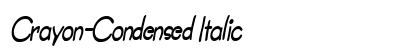 Crayon-Condensed Italic Preview