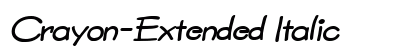 Crayon-Extended Italic font free download