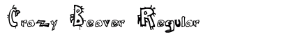 Crazy Beaver Regular Font Preview