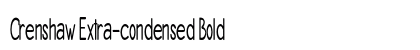 Crenshaw Extra-condensed Bold Preview