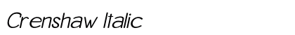 Crenshaw Italic Preview