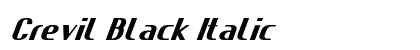 Crevil Black Italic Preview