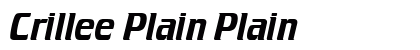 Crillee Plain Plain font free download