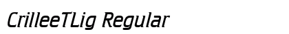 CrilleeTLig Regular font free download