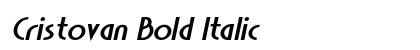 Cristovan Bold Italic font free download