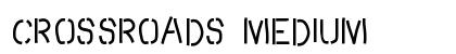 Crossroads Medium font free download
