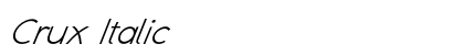 Crux Italic Preview