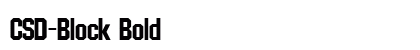 CSD-Block Bold Preview