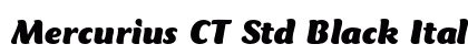 Mercurius CT Std Black Italic Preview
