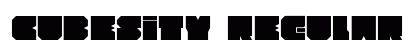 Cubesity Regular font free download