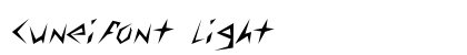 Cuneifont Light Font Cuneifont Light Font Preview