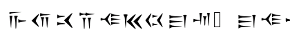 Cunieform Regular Font Preview
