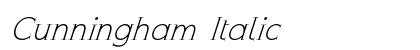 Cunningham Italic Preview