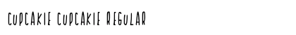 Cupcakie Cupcakie Regular Font Cupcakie Cupcakie Regular Font Preview