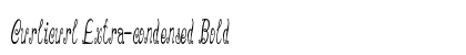 Curlicurl Extra-condensed Bold Preview