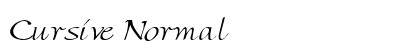 Cursive Normal Preview