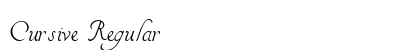 Cursive Regular Preview