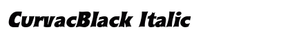 CurvacBlack Italic Font Preview