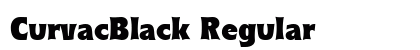 CurvacBlack Regular Font Preview