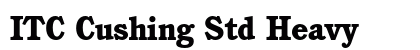 ITC Cushing Std Heavy Preview