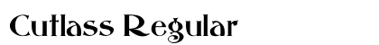 Cutlass Regular font free download