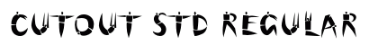 Cutout Std Regular font free download