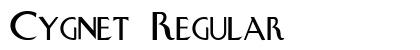 Cygnet Regular Font Preview