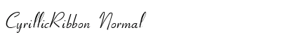 CyrillicRibbon Normal font free download
